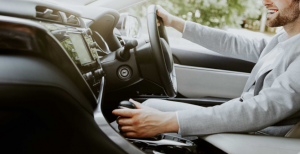 clutch wearing out, man driving car