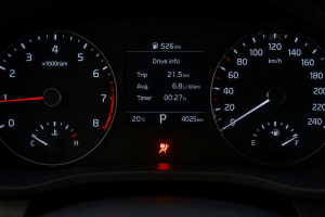 Airbag warning light displayed on a car dashboard
